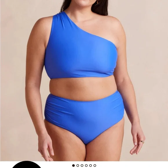 Summersalt One-Shoulder Blue Bikini top - Picture 3 of 8